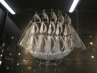 ein Schiff mundgeblasen in Lauscha