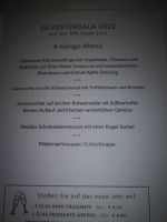 Silvestermenü auf der MS Linz