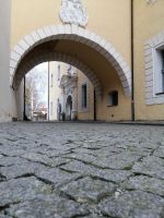 im Schloßhof, Lübbener Schloß