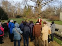 Während der Führung durch den Schloßgarten