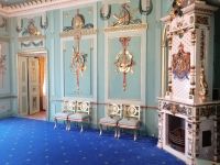 Schloß Branitz: der Kaminofen im Musikzimmer