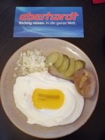 typisch für Spreewald: Pellkartoffeln mit Quark und Leinöl