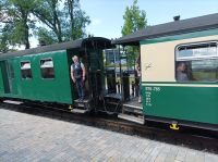 Rasender Roland auf der Strecke von Binz nach Sellin