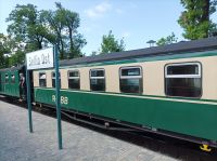 Rasender Roland auf der Strecke von Binz nach Sellin