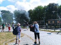 Rasender Roland auf der Strecke von Binz nach Sellin