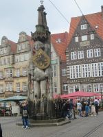 ein Wahrzeichen Bremens - der Roland....