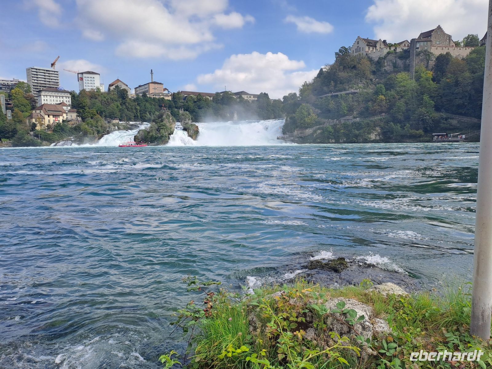 Rheinfall mit Schloß Laufen