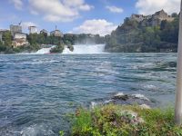 Rheinfall mit Schloß Laufen