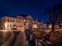 In der Güstrower Altstadt am Abend unterwegs