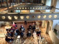 Wir lauschen gespannt den Ausführungen im Krippenmuseum in Güstrow