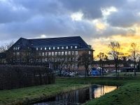 Schloßhotel in Güstrow im Morgengrauen