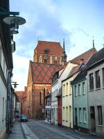 Blick auf die Pfarrkirche von Güstrow