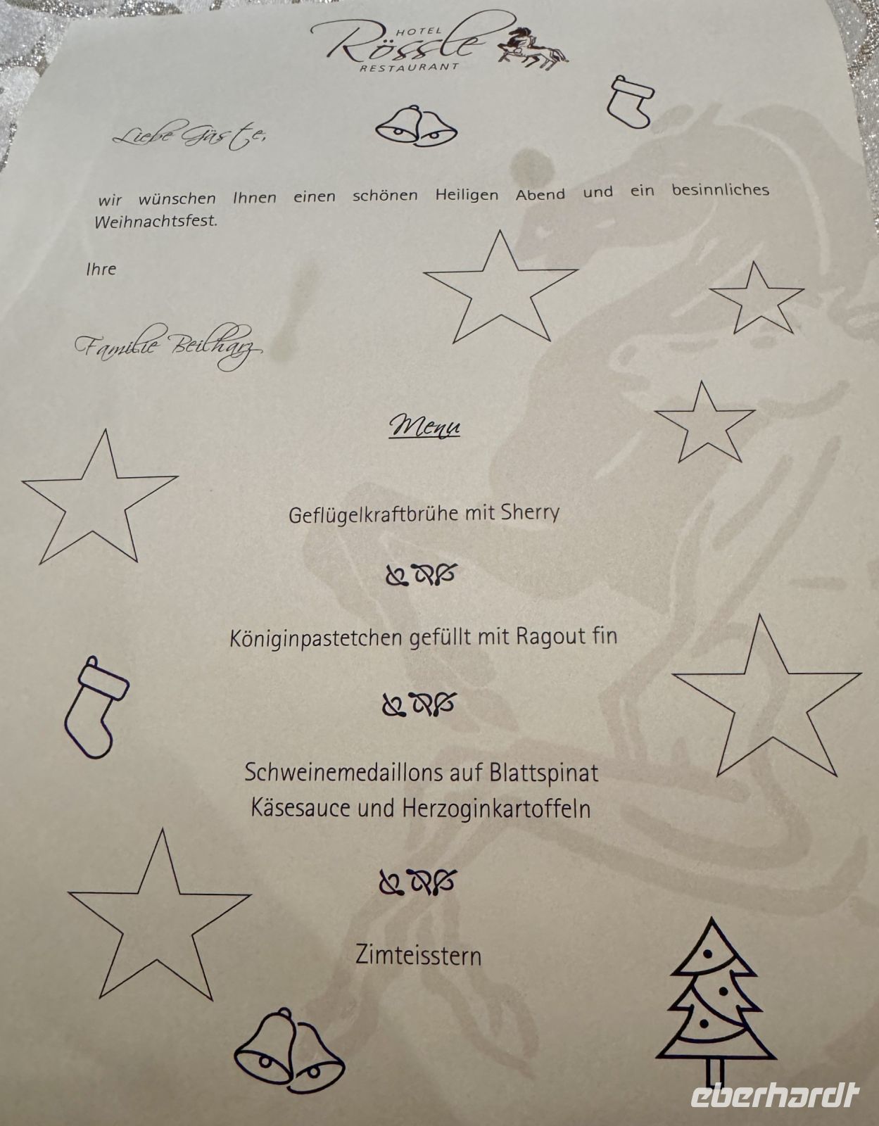 Tag 2 - 4-Gang-Heiligabend-Menü