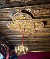 Viel Pappmache, aber kunstvoll, Decke im Schloß Schwerin