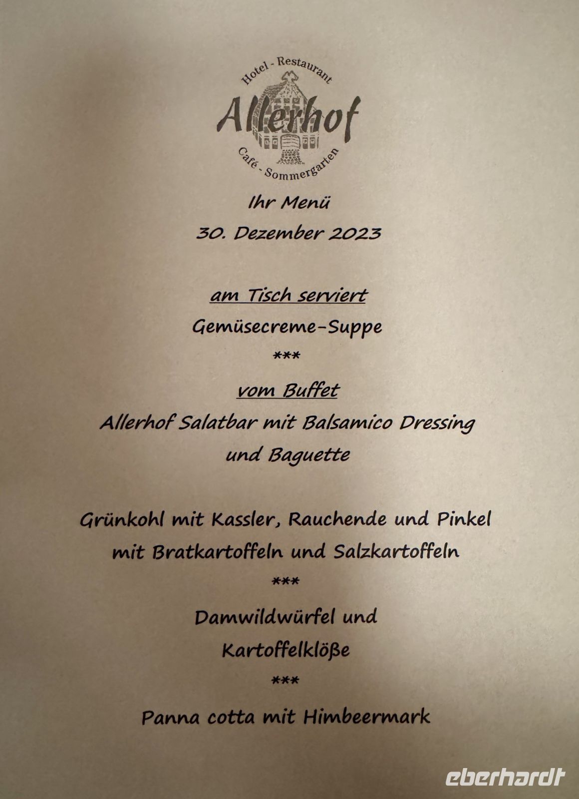 Tag 2 - Abendessen
