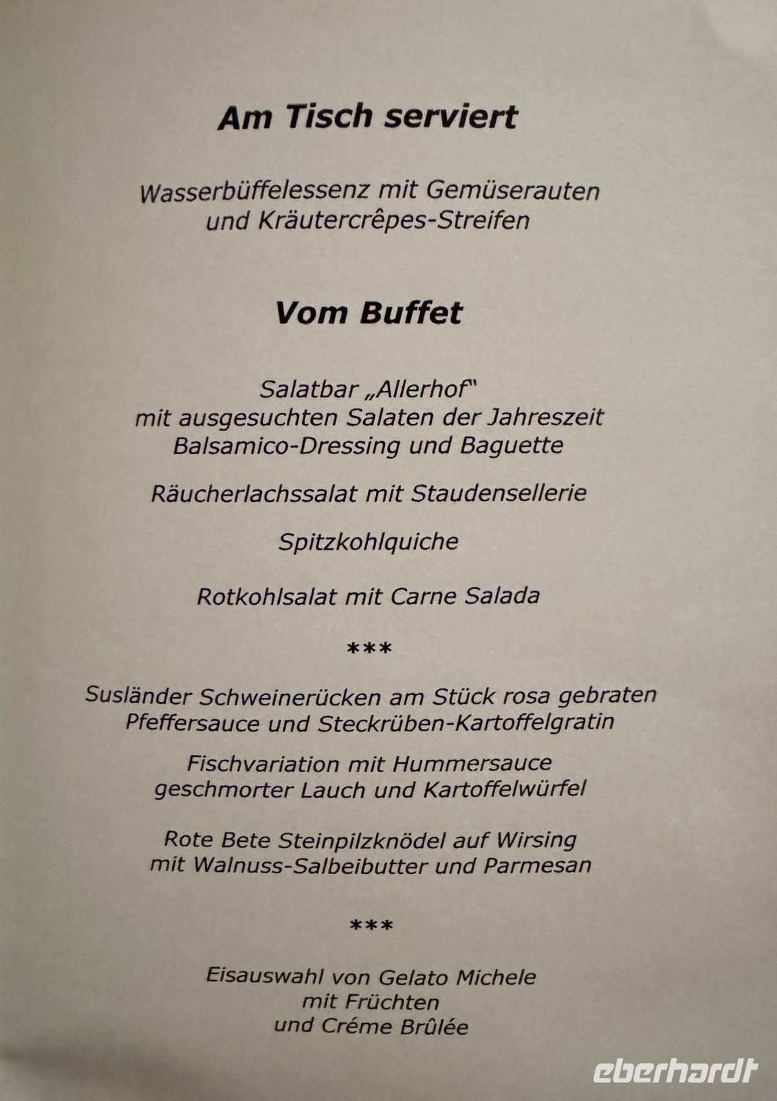 Tag 3 - Silvester-Buffet