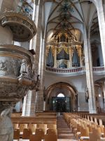Freiberg: Dom St. Martin - Kirchenschiff mit Silbermann Orgel