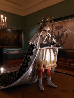 Dresden: Residenzschloss - Grünes Gewölbe - Krönungsfigur AUGUSTS II. von Polen