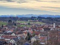 Blick vom Klostergarten auf das Wettersteingebirge