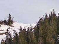Blick zum Andachtskreuz - Kampenwand
