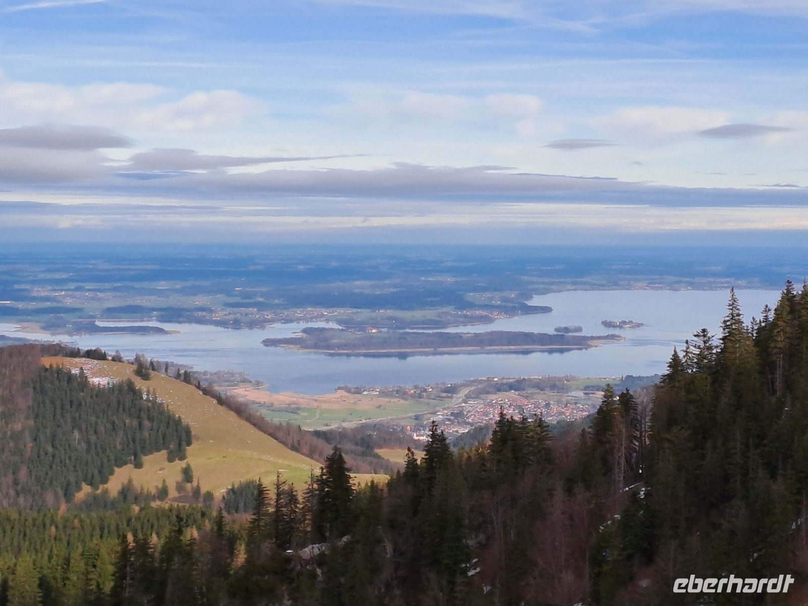 Chiemsee mit Herren- und Fraueninsel