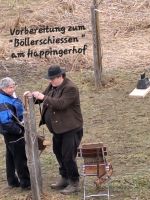 Hotelchef in Vorbereitung Böllerschießen
