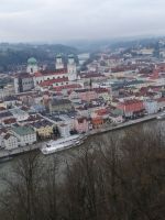 Blick auf die Altstadt von Passau mit Blick auf den Dom