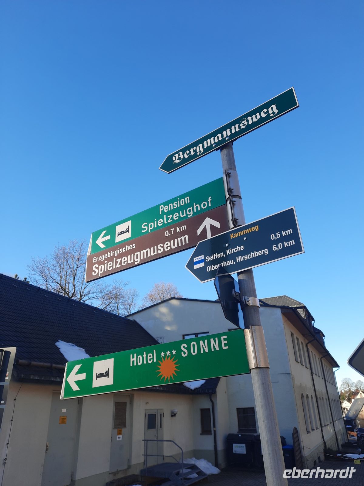 Entlang des Bergmannsweges durch Seiffen