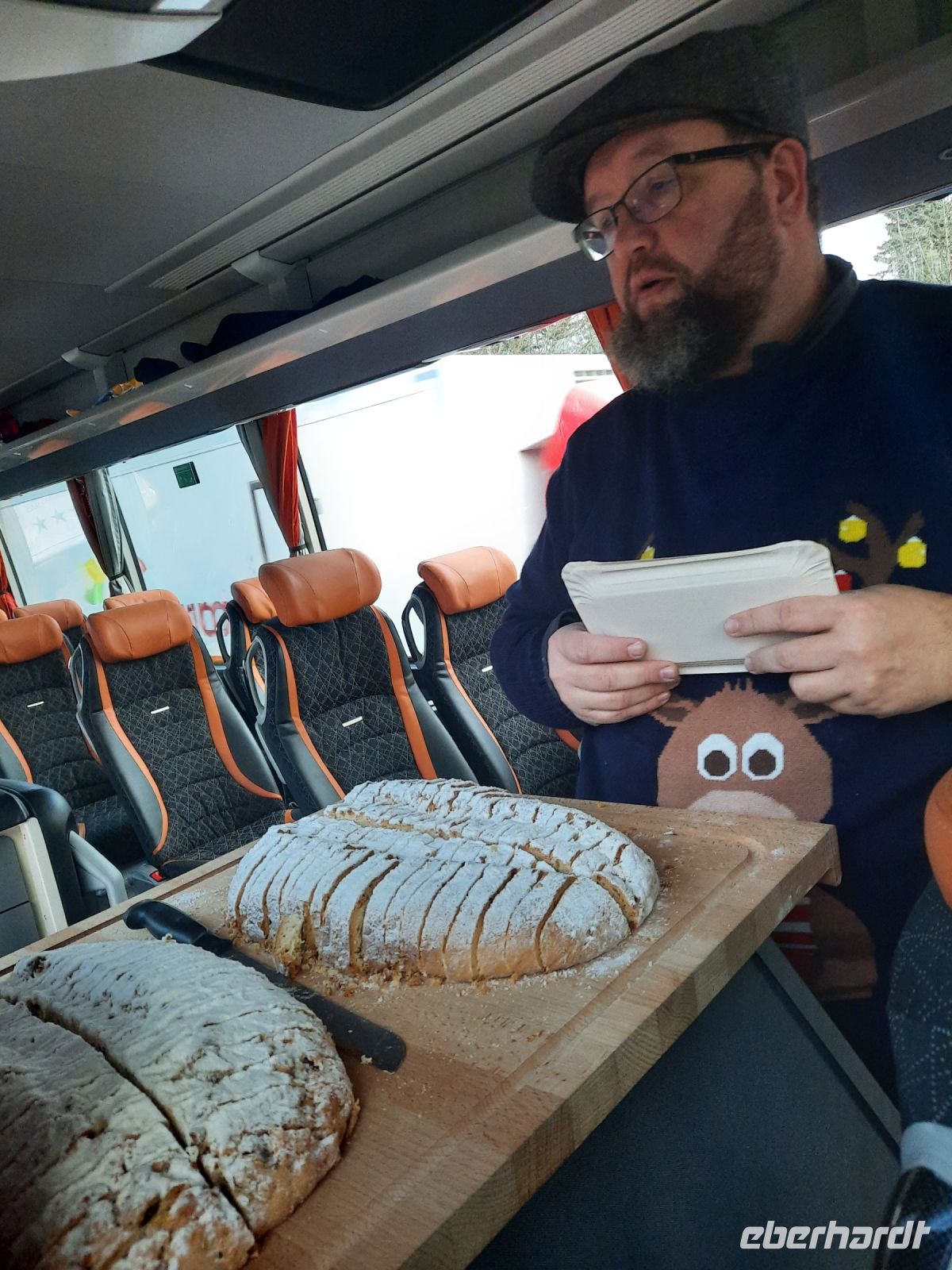 der Stollen ist schon angeschnitten
