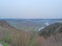 Tag 3 Ausblick aufs Moseltal von Autobahnrastplatz Mehringer Höhe