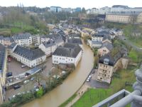 Tag 5 Stadtrundgang Luxemburg Blick ins Alzettetal Ortsteil Grund