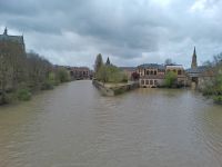 Tag 6 Stadtrundgang Metz Blick auf Altstadt von Moselbrücke