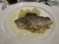 Abendessen an Bord der MS Thurgau Saxonia