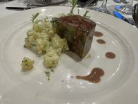 Abendessen an Bord der MS Thurgau Saxonia