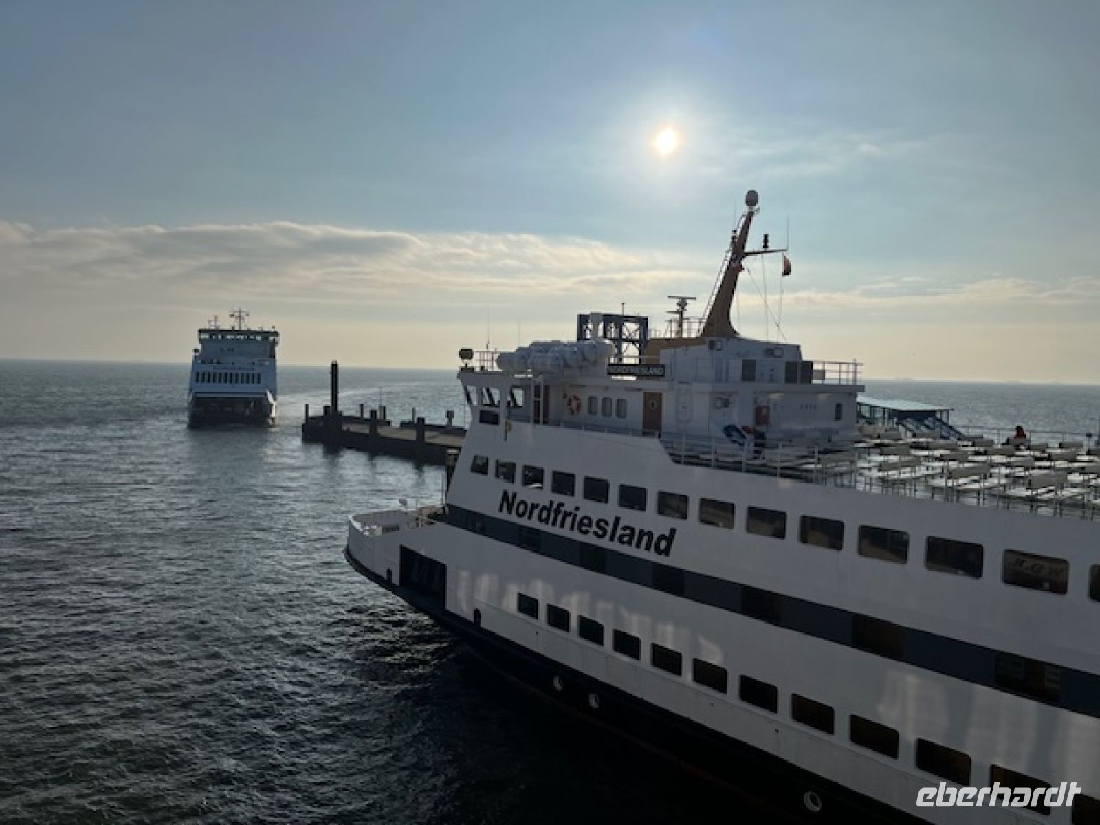 auf dem Weg nach Amrum mit der Wyker Dampfschiffahrts Reederei