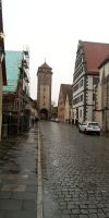 Tag 1 - Blick auf den Spitalturm in Rothenburg ob der Tauber 