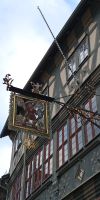 Tag 3 Blick auf das Gasthaus zum Riesen in Miltenberg 