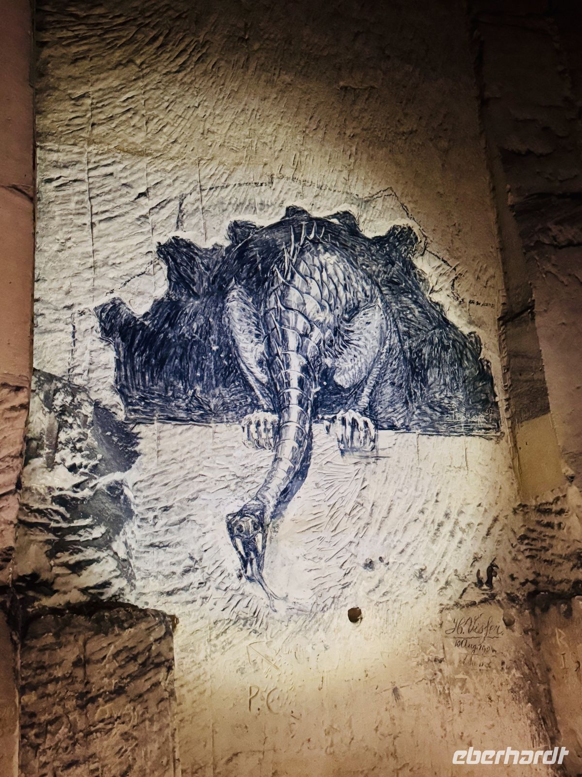 Tag 4 - Kohle-Wandmalerei in einer Mergelgrotte