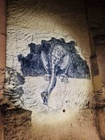 Tag 4 - Kohle-Wandmalerei in einer Mergelgrotte