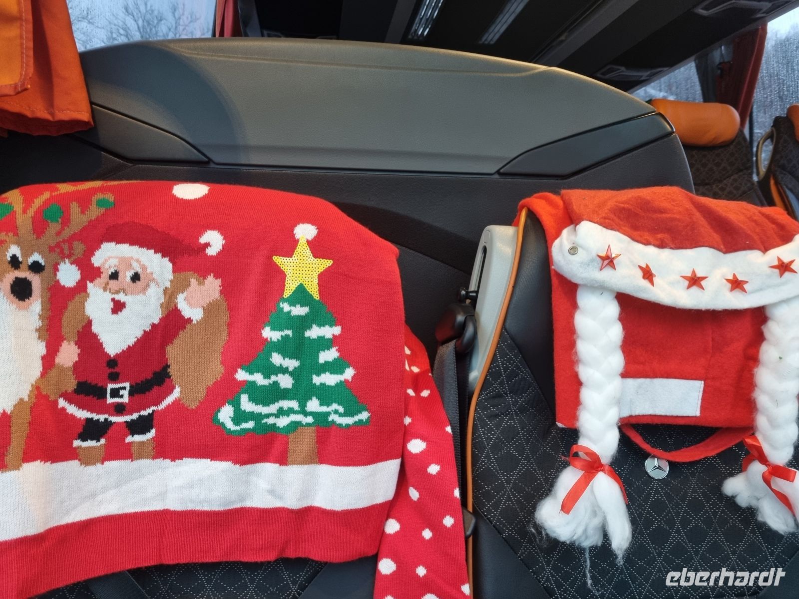 Weihnachtsdekoration am Heiligen Abend 