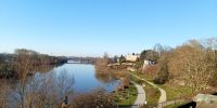 Tag 5 Blick auf Mainuferpromenade in Aschaffenburg 