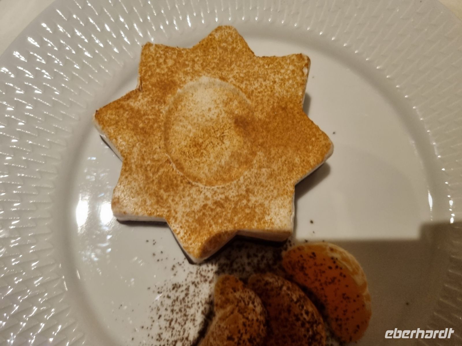 Weihnachts-Dessert im Hotel 