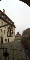 Tag 7 Blick auf das Kriminalmuseum in Rothenburg ob der Tauber 