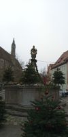 Tag 7 Blick auf den Herrnbrunnen in Rothenburg ob der Tauber 