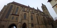 Tag 7 Blick auf die St Jakobskirche in Rothenburg ob der Tauber 