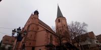 Tag 8 Blick auf die evangelische Stadtkirche Michelstadt 