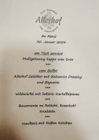Tag 2 - Abendessen im Allerhof