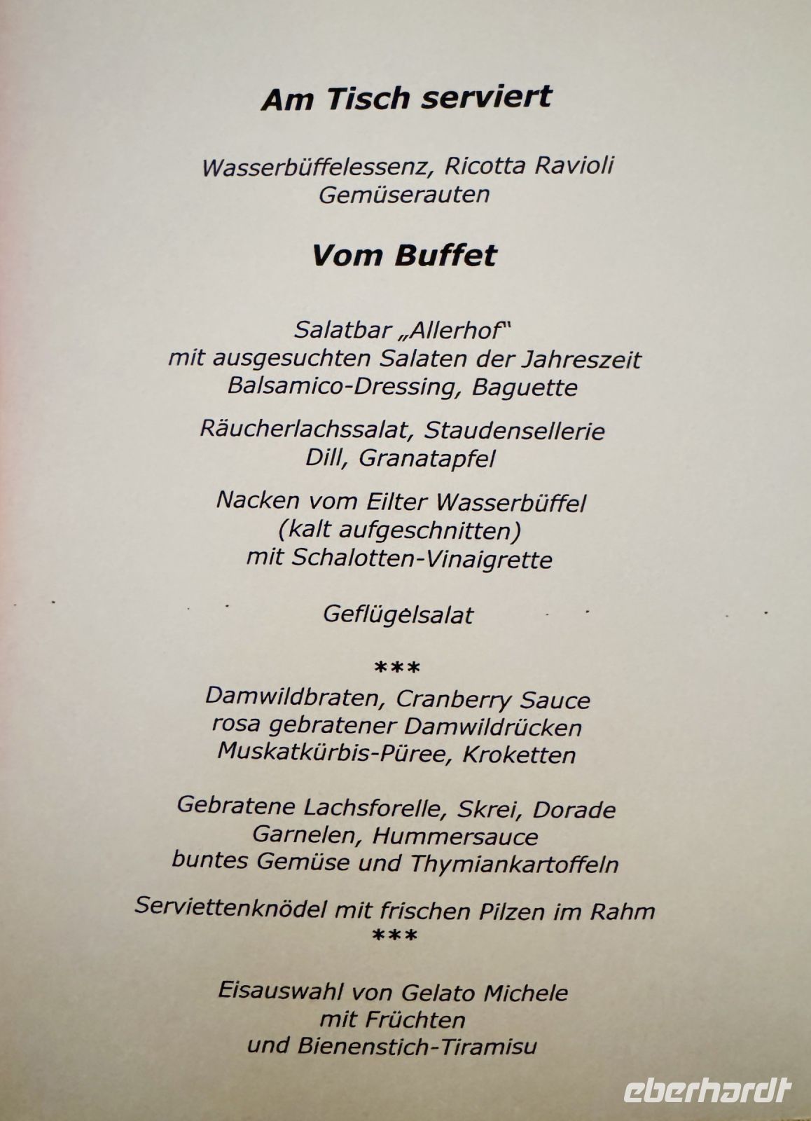 Tag 3 - Silvester-Buffet 