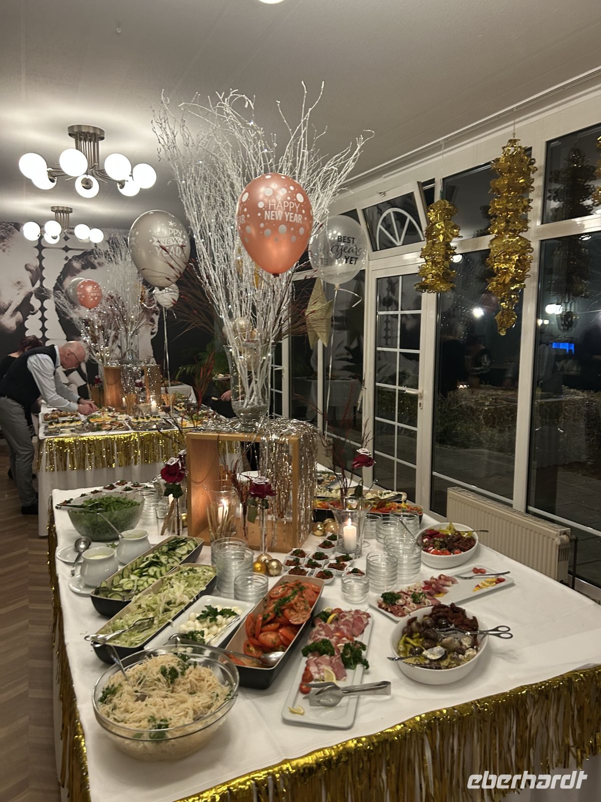 Ein Teil des kalten Buffet