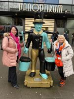 Hamburger Symbolfigur Hans Hummel, mit meiner Kollegin Heike Wunder